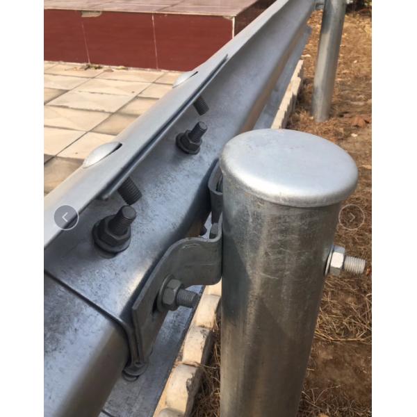 Road Traffic Safety Galvanized Metal Round Newel Post for Highway Guardrail Post