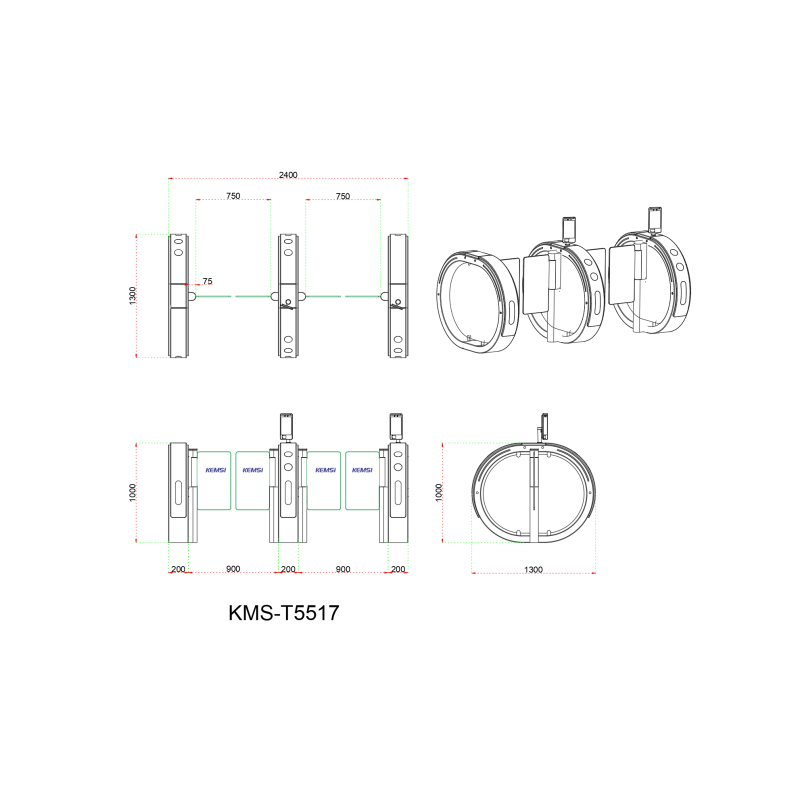 304 Stainless Steel Smart Speed Gate with QR Code Recognition and Anti-tailgating for Children's Playground Ticketing & Access Control