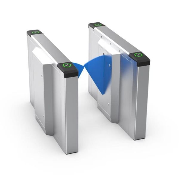 Automatic Optical Swing Turnstile , Flap Barrier Turnstile Gate With Face Recognition