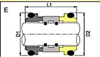 Vulcan Mechanical Seals Type 86 For Gr Water Pump IMC-25mm 35mm
