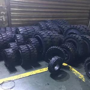 China Industrial Tyres 8.25-20 Elastic Bias Solid Forklift Tires on sale