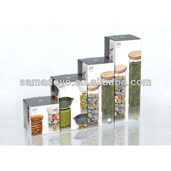 Borosilicate Glass Pasta Storage Containers Food Jars For Kitchen Spice