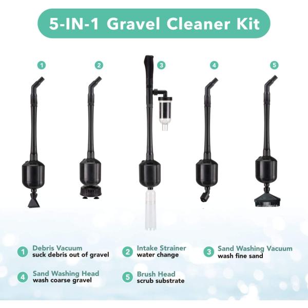 12V DC Aquarium Gravel Cleaner
