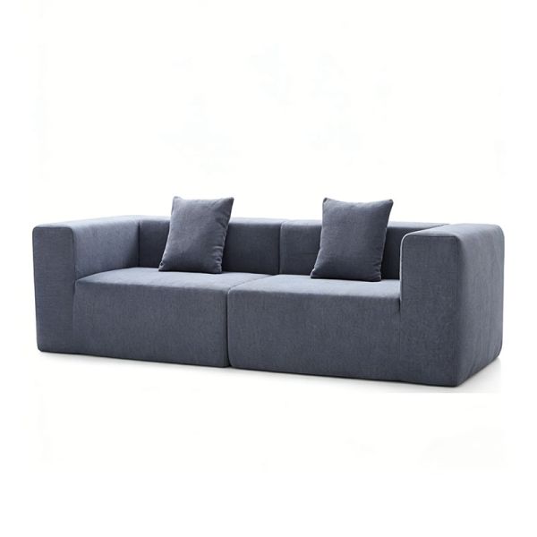 Vacuum Sealed Modular Office-Friendly Ottoman Matching Pillow Space-Saving Upholstered Custom Module Compressed Sofa