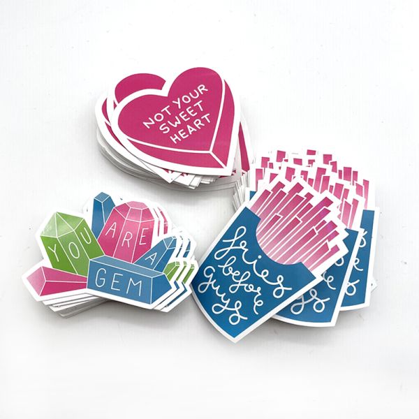 Custom Die Cut Stickers Vinyl Decals Waterproof Oilproof Scratchproof for Promotional
