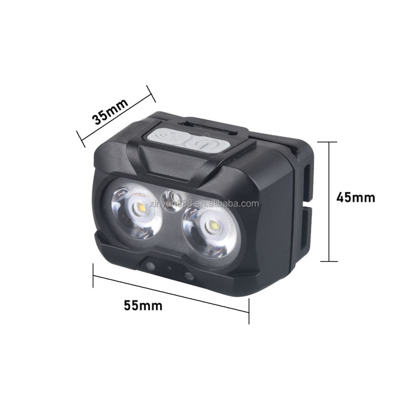 Outdoor Portable Mini ultra Bright Sensor Head Mounted Spotlight Multi Light Source Lighting Camping Light