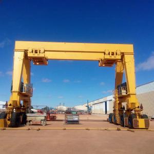Buy cheap Rubber Tired Gantry Crane For Lifting Concrete Beam With Long Working Time product