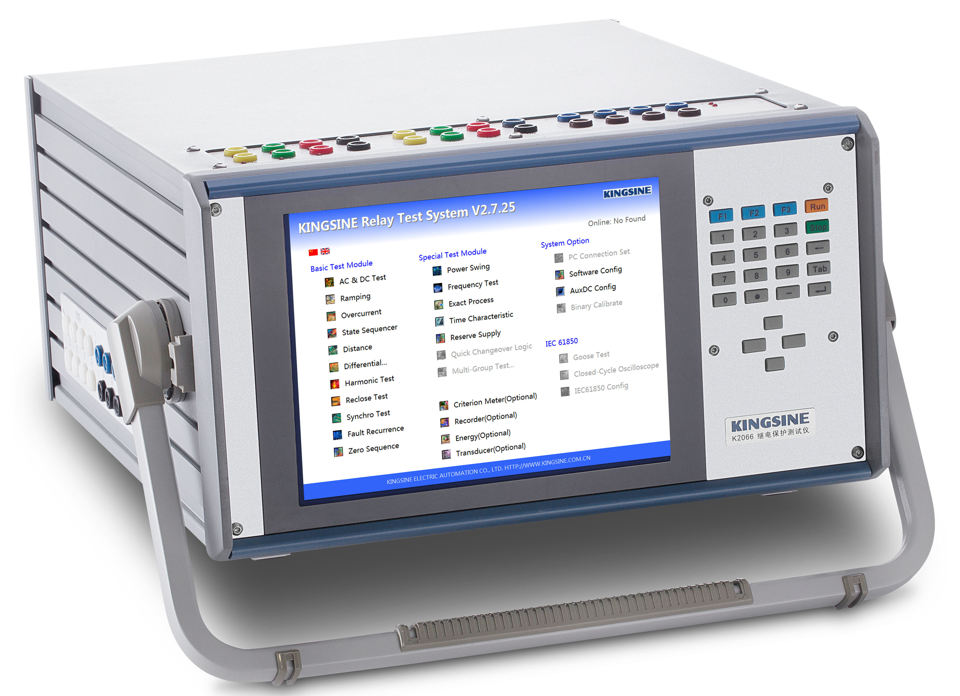 Universal Protection Relay Test K2063i Fully Function KRT Software Testing
