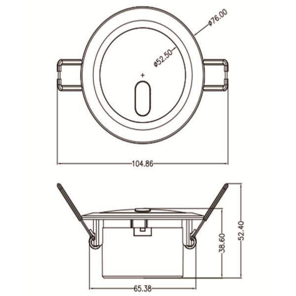 On / Off Function / Flush Mounted Version Microwave MSA001 for LED Panel & Down Light