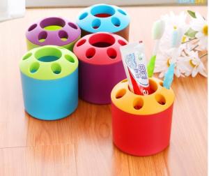 Buy cheap cute &simple mult-function silicone/rubber/ plastic desk pen & brush holders&container box product
