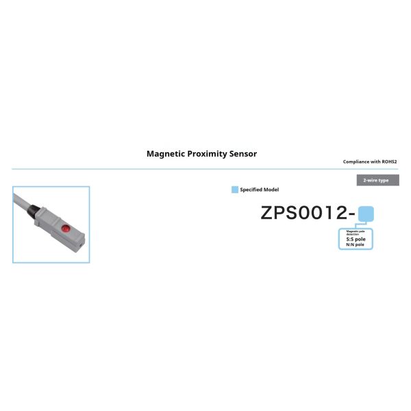 Magnetic Reed Sensor Switch 250V 50mA MAX Proximity Switch Magnetic 2.5-3.5mT Sensitivity with S/N 1m Cable