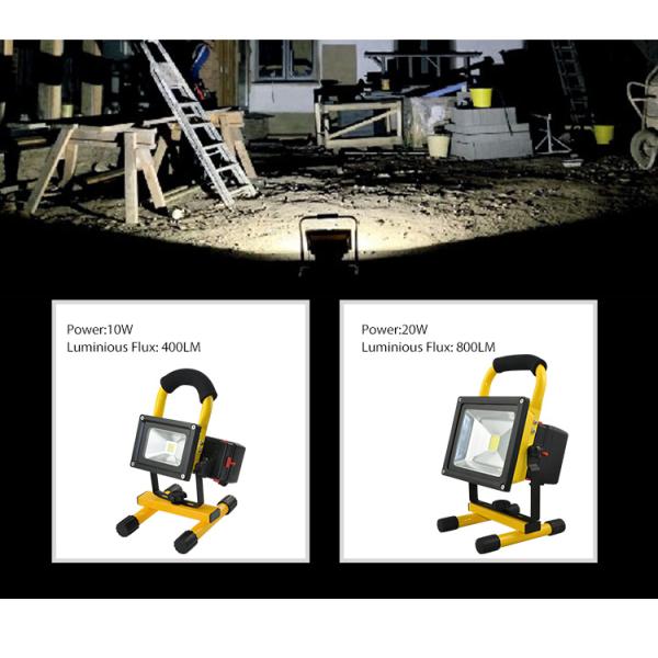 Energy saving IP65 high lumen outdoor rechargeable led flood 12-24v/100-240v ip65 10W 20W rechargeable flood light