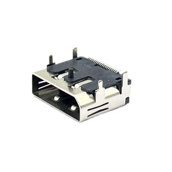 0.5AMP LCP Displayport Usb 9 Pin Connector Mini USB Socket 90 Degree SMT DIP Solder 1u" Plating