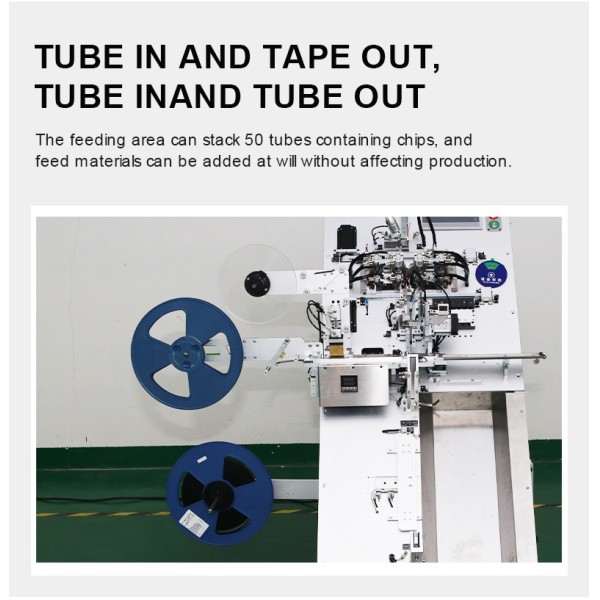 KU8000A Tube To Tape Type IC Programming Machine Automatic Chip Burner High Efficiency for Mass Production