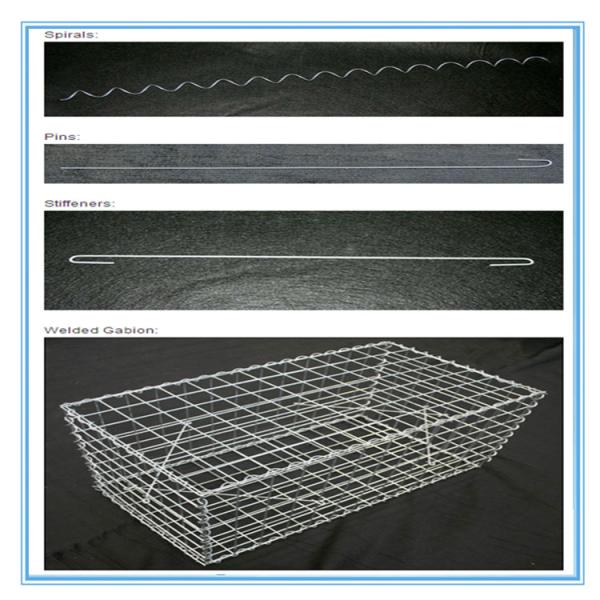 3.0-6.0mm Gabion Wire Mesh Garden Gabion Baskets Square Hope Shape