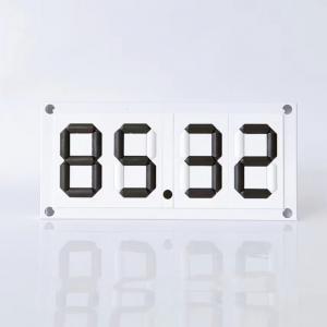 Buy cheap Aluminum Alloy Frame Seven Segment Display Manual Turnover Price Display Board product