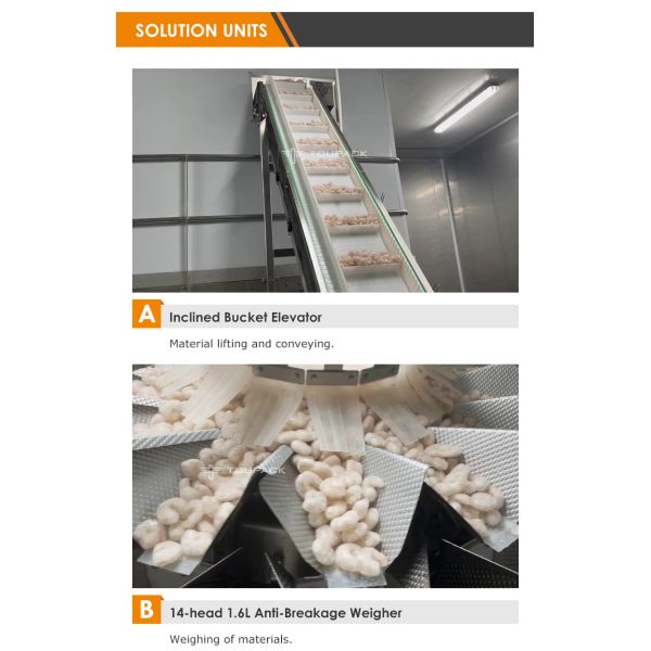 Multihead Weigher Frozen Vegetable Packaging Machine for Food Processing Factories