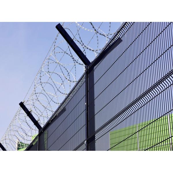 3 X 0.5 inch PVC Coated Welded Wire Mesh 10 Gauge 3510 Wire Security Fence Panels