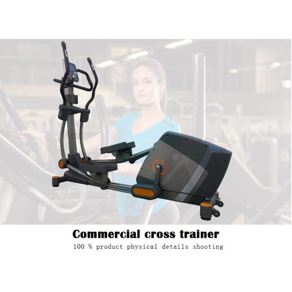 Convenient Cardio Fitness Cross Trainer , Gym Cross Trainer Machine Self Generating