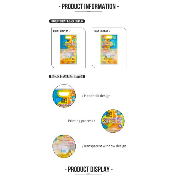 3kg 5kg Rice Plastic Packaging Bag Side Sealed Rice Bag For Food Packaging Customized Printing