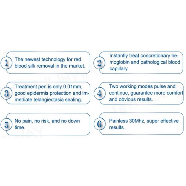 Top selling immediately result 30MHZ no downtime Spider Vein Removal Machine