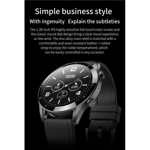 Ip67 Round Shape Smartwatch Bracelet Latest Electronic Blood Pressure Band 200mAH