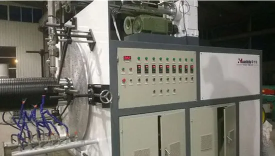 PE PP Spiral Pipe Machine / Plastic Corrugated Pipe Extruder 1200