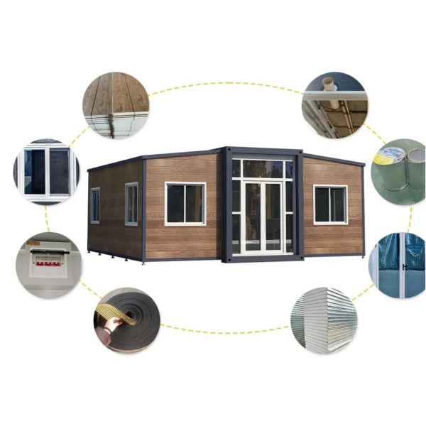 Luxury Prefab Container House with Thermal and Sound Insulation Customizable Height and Cost-effective Design