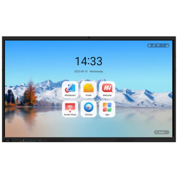 Factory Wholesale IBoard Interactive Whiteboard Android 14 8+128G Interactive Flat Panel Display All In One Windows Optional Wireless Screen