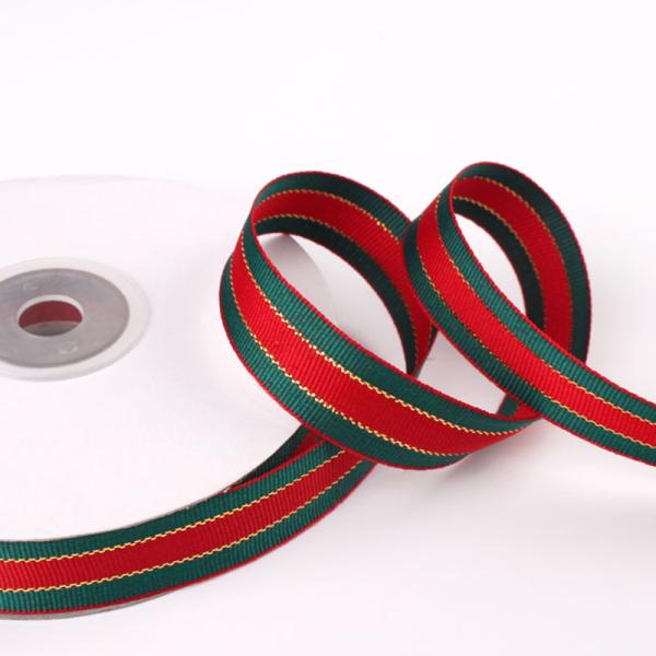 3/8" Christmas ribbon satin ribbon custom logo
