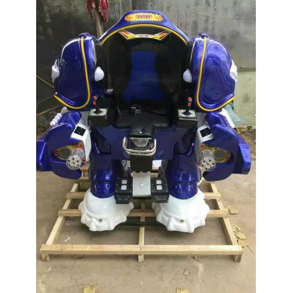 Walking Robot Shape Kiddie Bumper Cars Customized Color For Shopping Mall