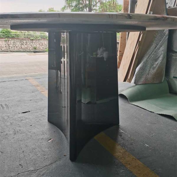 Royal Italian Contemporary Luxury Dining Table Stone Marble tabletop D1500x750mm