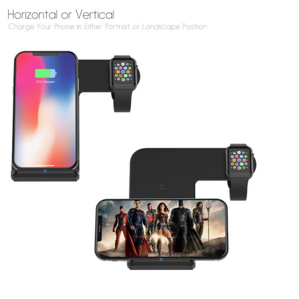 9v 1.5a Wireless Phone Charger Stand With Rubber Coating / Samsung Stand Up Charger