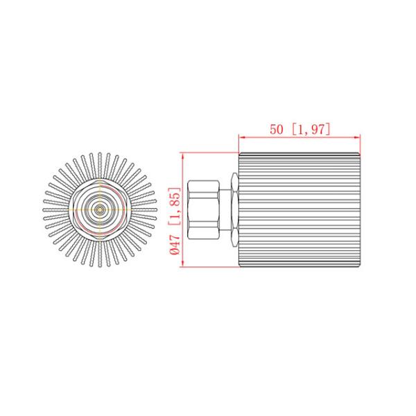 DC-6GHz 20W Dummy Load / Termination Load 4.3-10 Male