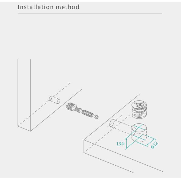 High Strength Locking Nuts Furniture Eccentric Wheel Nut Adjustable Bed Frame Attachment