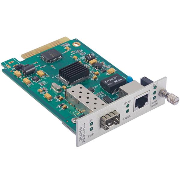 10/100/1000Base-TX to 1000Base-FX 1*9 Fiber Managed Media Converter Remote Standalone