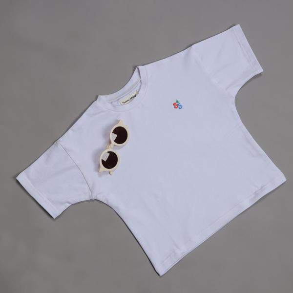 220gsm Kids Custom Tee Shirts 100% Organic Cotton Regular Fit Style With Logo Embroidery