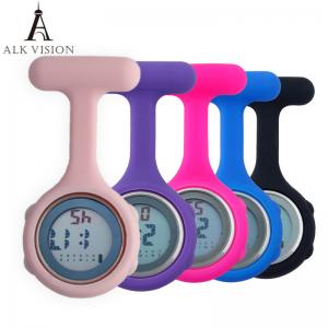 Buy cheap Nurse Watch Silicone Digital Nurse Watches Brooch Lapel Printed Rubber Sleeves Medical Clock Fob Watch Nursing Gift product