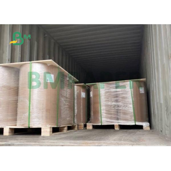 Semi - gloss 55gsm Thermal Jumbo Roll Paper For Cash Register 565mm x 6000m