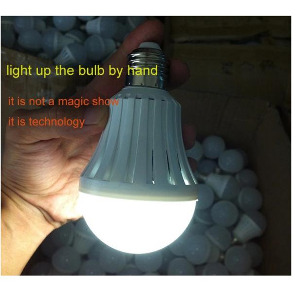 Plastic Rechargeable Emergency LED Bulb , E27 9W Emergency Light Bulb