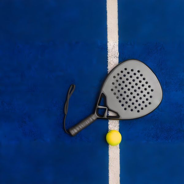 LDK Padel Racket showing carbon fiber construction and professional design