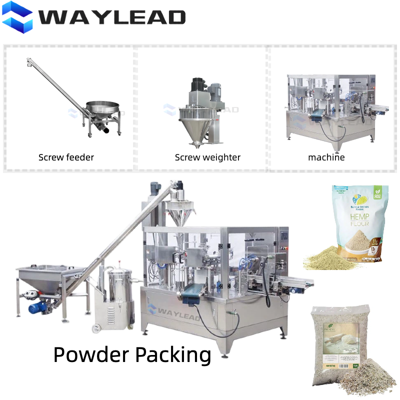 High Speed Servo-Driven Rotary Premade Pouch Packing Machine for Leak-Proof Doypack Packaging