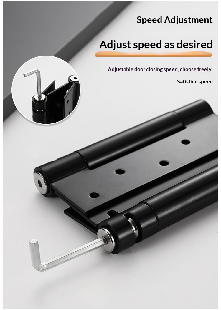Stainless Steel Double-Opening Single-Opening Spring Hinges Internal External Two-Way Free-Closing Door Closers Automatic Doors