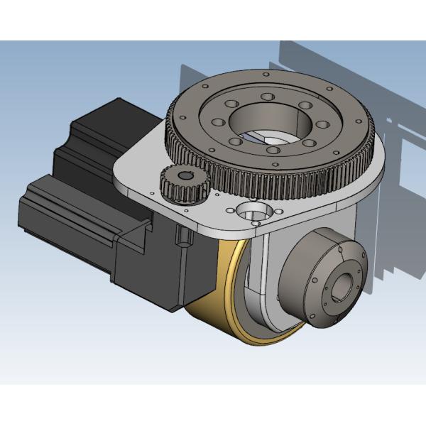 Steerable Low Voltage BLDC AC Motor Drive Wheel With Servo Traction Motor 48V 1000W