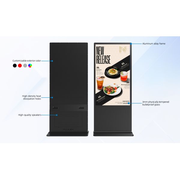 Android Touch Screen Kiosk Totem Digital Display Lcd Indoor Floor Standing