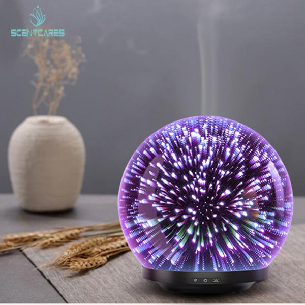 BPA Free 200ml 12W 3D Glass Aroma Diffuser 25ML/H