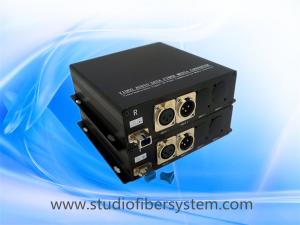 Mic&Balanced audio to  fiber converter for 1CH Mic 1 balanced audio input,2 balanced audio output for intercom system