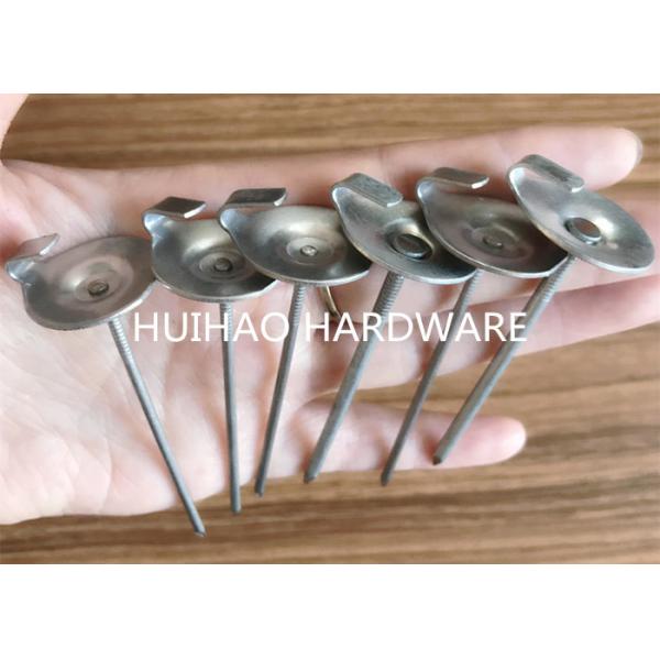 2-1 / 2” Stainless Steel Lacing Insulation Anchor Pins For Fastening Lagging To Exhaust Systems