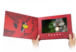 China Custom Hardcover LCD Video Book 10 Inch A4 Video Brochures Education Advertising on sale