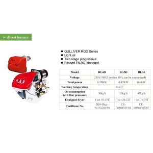 Buy cheap ISO9001 600W Oil Burning Diesel Burner For Food Processing product